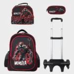 Sac à dos scolaire 17" 3 pièces GB5484TB – Trousse + Sac repas – Chariot vendu séparément