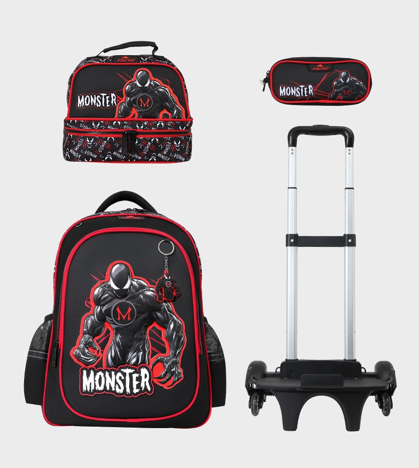 GB5484TB_0 Sac à dos scolaire 17" 3 pièces GB5484TB – Trousse + Sac repas – Chariot vendu séparément – Image 1