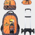 Sac à dos scolaire 17" 3 pièces GB5521TB – Trousse + Sac repas – Chariot vendu séparément