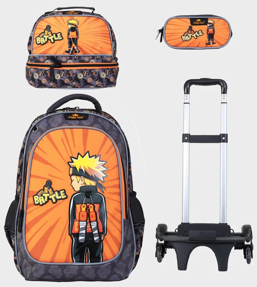 GB5521TB_0 Sac à dos scolaire 17" 3 pièces GB5521TB – Trousse + Sac repas – Chariot vendu séparément – Image 1