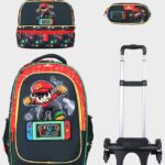 Sac à dos scolaire 16" 3 pièces GB5523TB – Trousse + Sac repas – Chariot vendu séparément