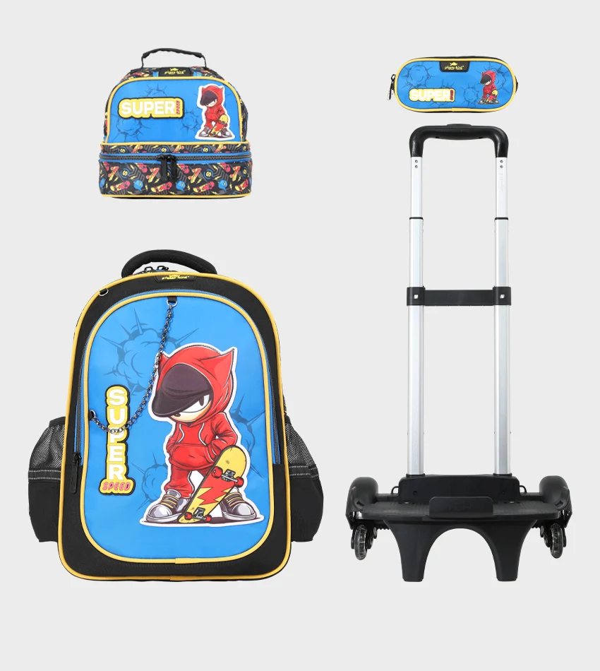 GB5594TB_0 Sac à dos scolaire 17" 3 pièces GB5594TB – Trousse + Sac repas – Chariot vendu séparément – Image 1