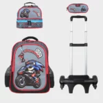 Sac à dos scolaire 17" 3 pièces GB5595TB – Trousse + Sac repas – Chariot vendu séparément