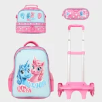 Sac à dos scolaire 17" 3 pièces GB5598TB – Trousse + Sac repas – Chariot vendu séparément