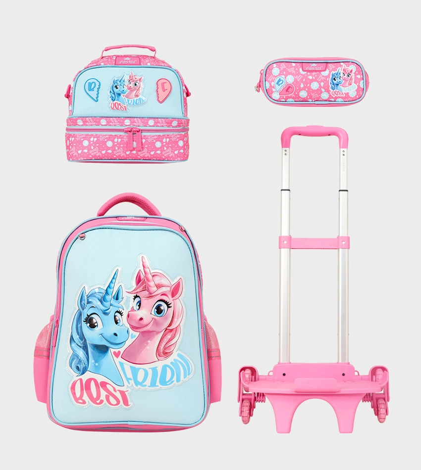 GB5598TB_0 Sac à dos scolaire 17" 3 pièces GB5598TB – Trousse + Sac repas – Chariot vendu séparément – Image 1