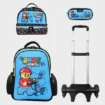 Sac à dos scolaire 17" 3 pièces GB5600TB – Trousse + Sac repas – Chariot vendu séparément