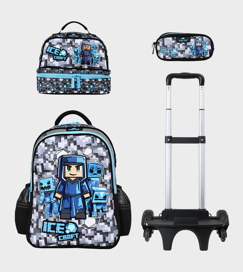 GB5601TB_0 Sac à dos scolaire 17" 3 pièces GB5601TB – Trousse + Sac repas – Chariot vendu séparément – Image 1