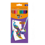 Crayons De Couleur Bic Evolution Illusion – Pack De 12