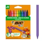 12 Craies de Coloriage Bic Kids Plastidecor