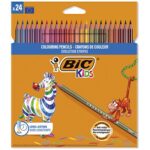 Crayons De Couleur Bic Evolution Stripes – Set de 24