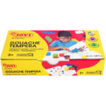 Jovi set 7 pots gouache scolaire avec pinceau