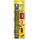 Kit de Crayons Graphite STAEDTLER Noris HB (3 Crayons, Gomme & Taille-crayon)