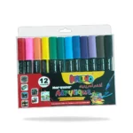 Marqueurs Acryliques Kalino Couleurs Vives, Set De 12