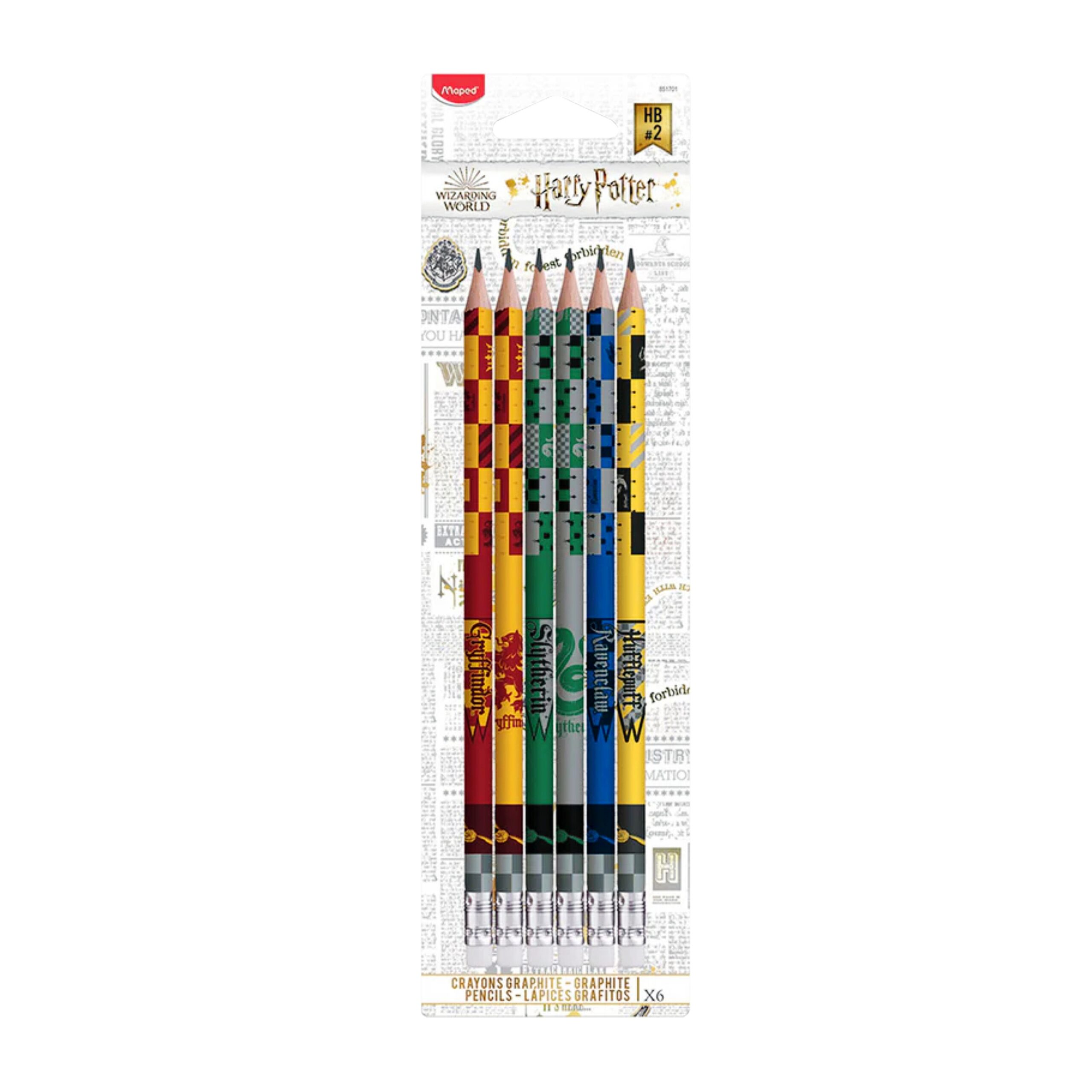 03f4d2e2-dcf6-4c18-b78e-4ccc222145fb_size3840_cropCenter Paquet de 6 crayons à papier Maped Harry Potter – Image 1