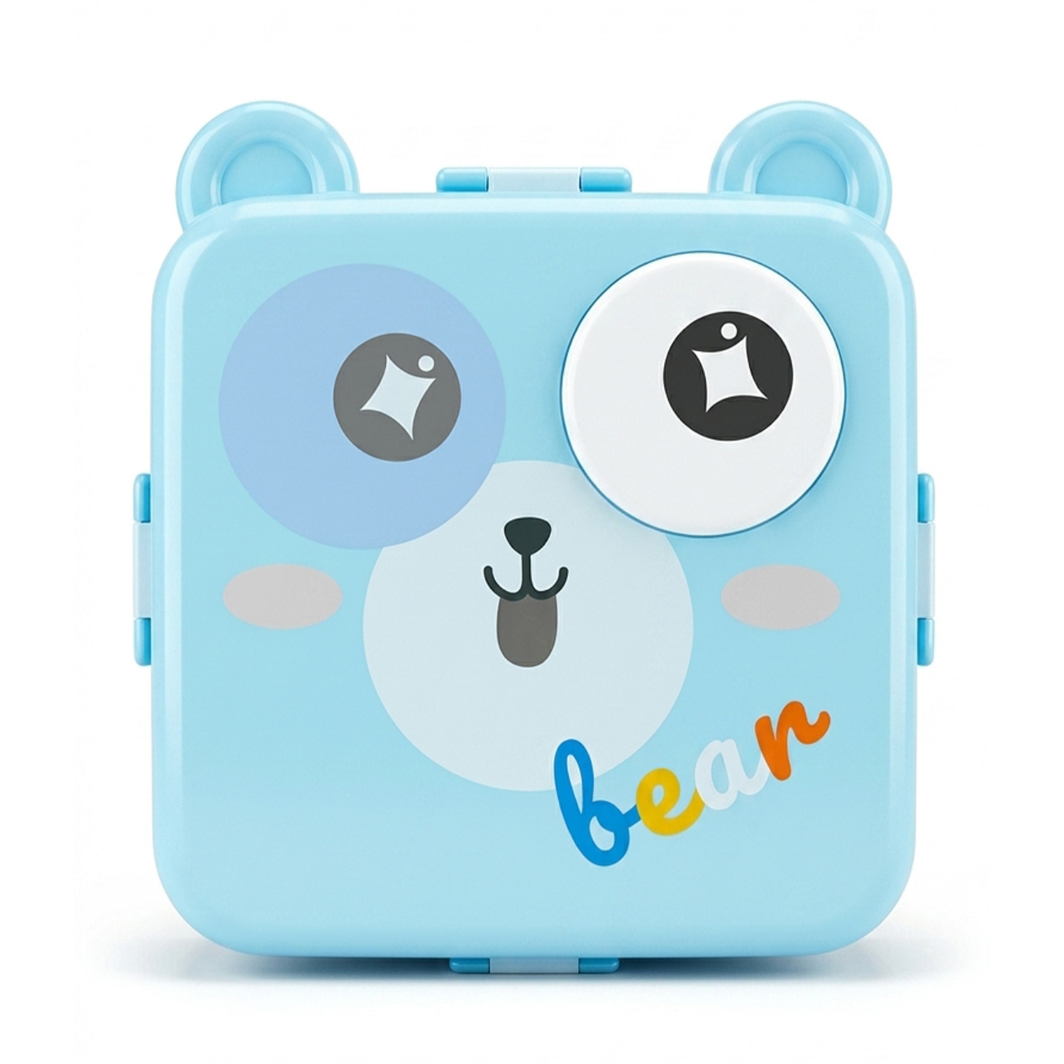 2 Lunchbox Bear avec œil en relief - Bleu – Image 1