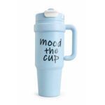 UN THERMOS BLING "MOOD THE CUP" BLEU