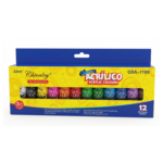 Ensemble de 12 Tubes peintures acryliques Chivalry Acrilico 22ml