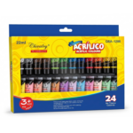 Ensemble de 24 Tubes peintures acryliques Chivalry Acrilico 22ml