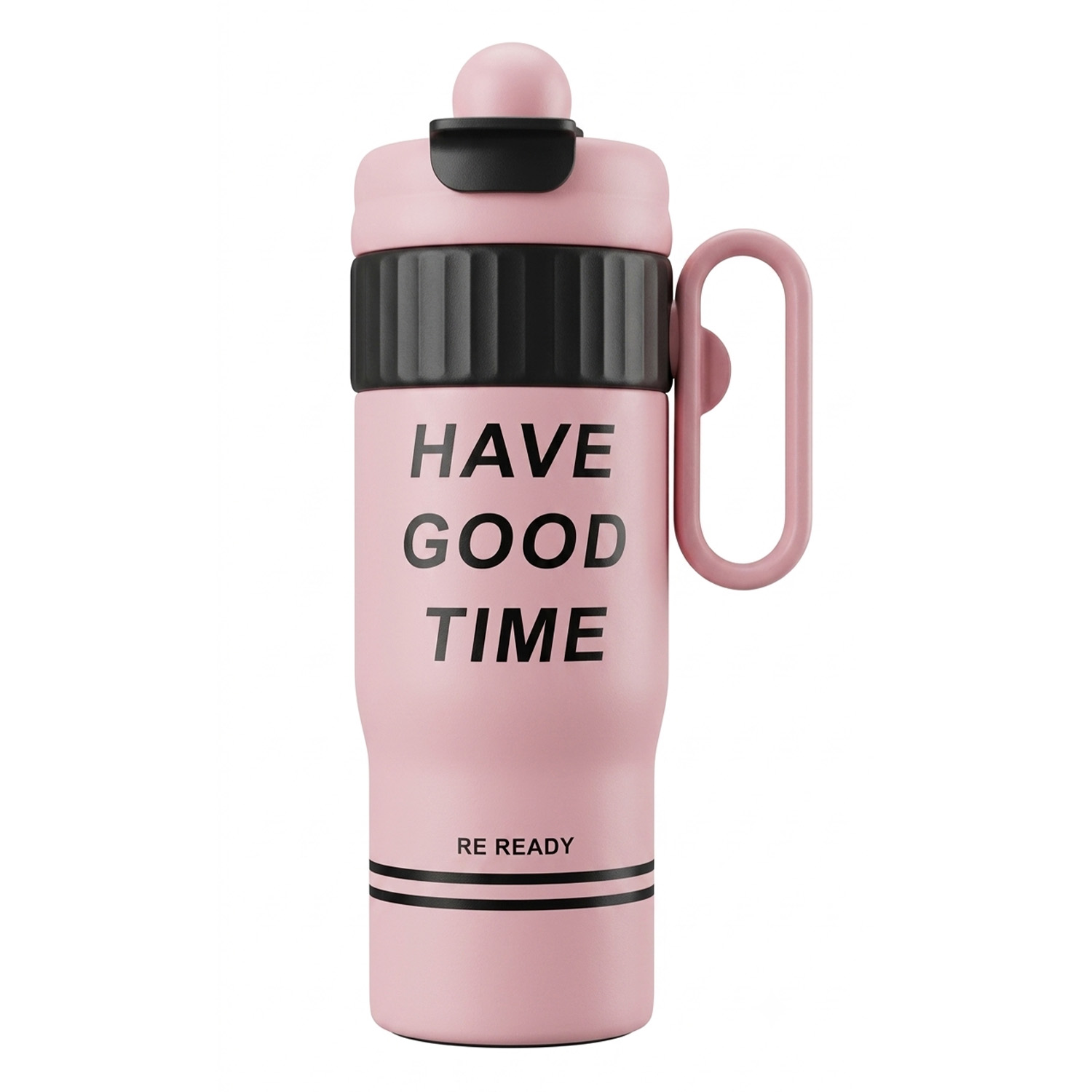 35 UN THERMOS "HAVE A GOOD TIME" ROSE – Image 1