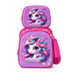 SAC A DOS UNICORN 16" 3D 3 PIECES