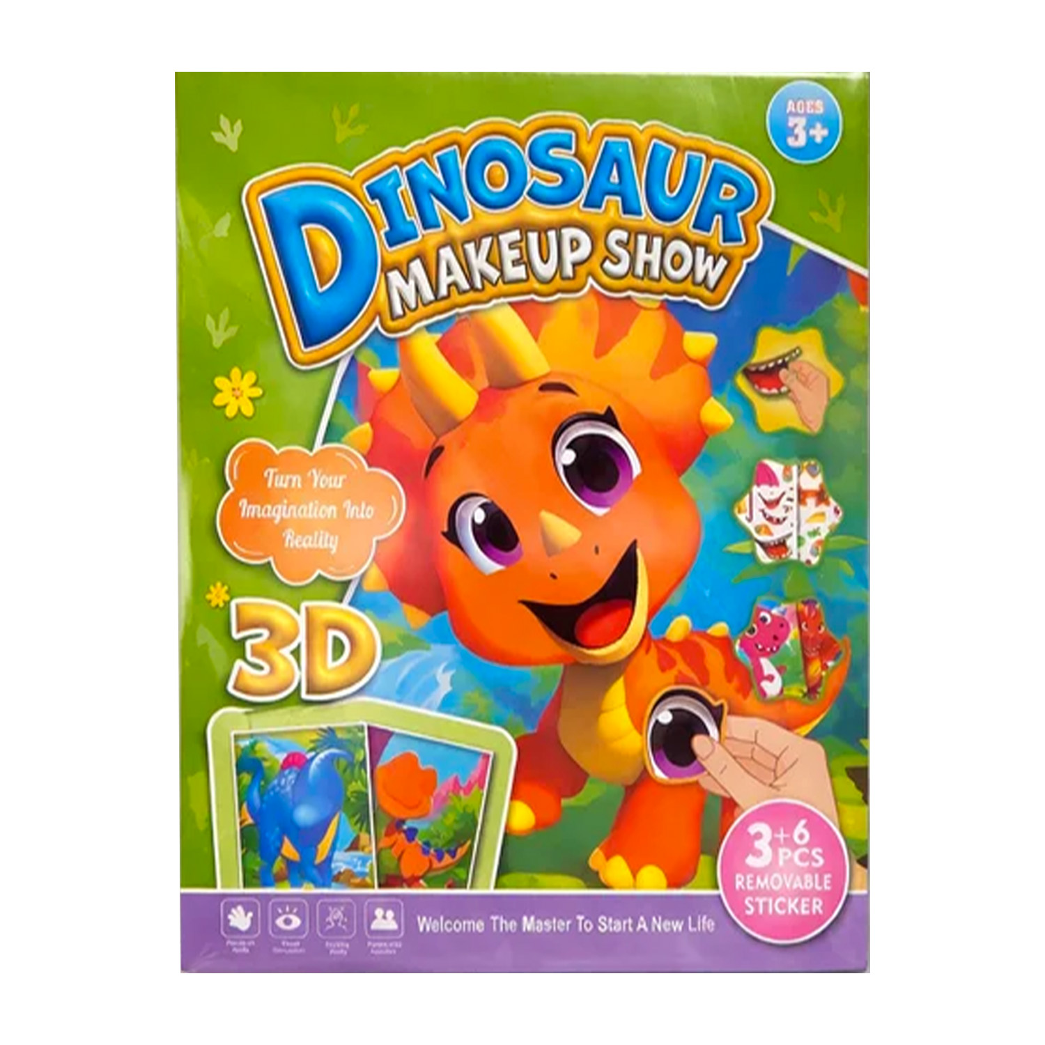 84644eerrz STICKERS 3D DINOSAURS – Image 1