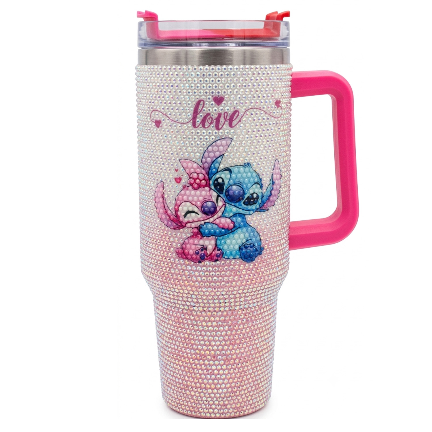9 Un thermos « bling » en strass STITCH – Image 1