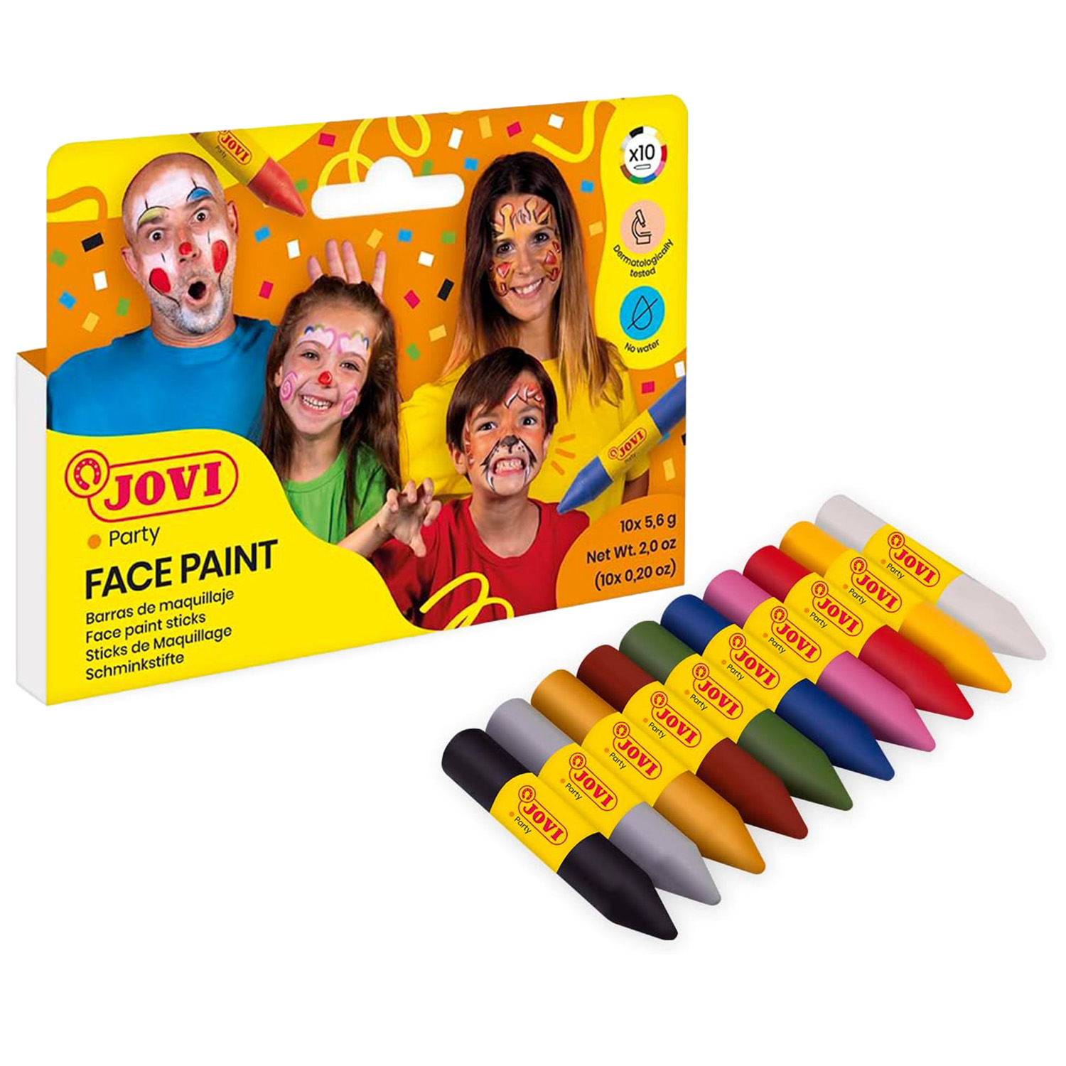 ASASDA14DDDSD SET DE 10 STICKS FACE PAINT JOVI – Image 1