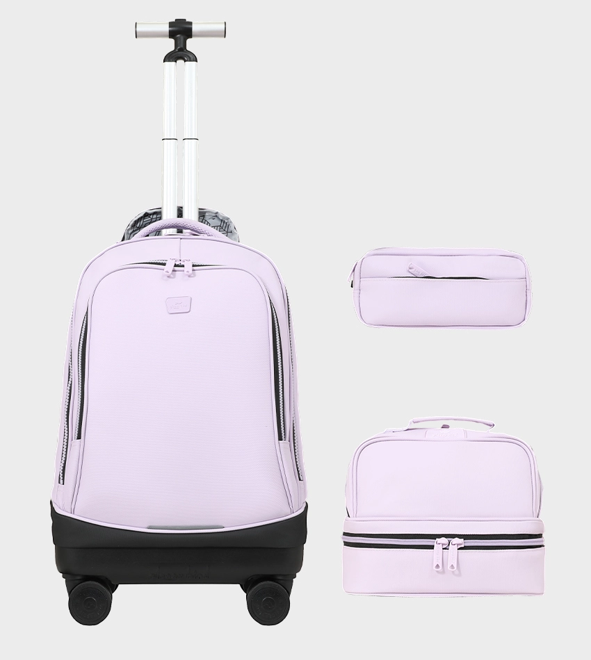 Cartable Trolley GB5658T-1 Violet Clair - Glossy Bird Cartable Trolley GB5658T-1 Violet Clair - Glossy Bird