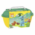 Jovi - PLAY AND FUN - Coffre Plastilina 24 Pâtes à Modeler JURASSIC