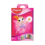 Maped Trousse Fairy Rose Garnie 1 Etage avec 31 Pièces Fournitures Scolaires