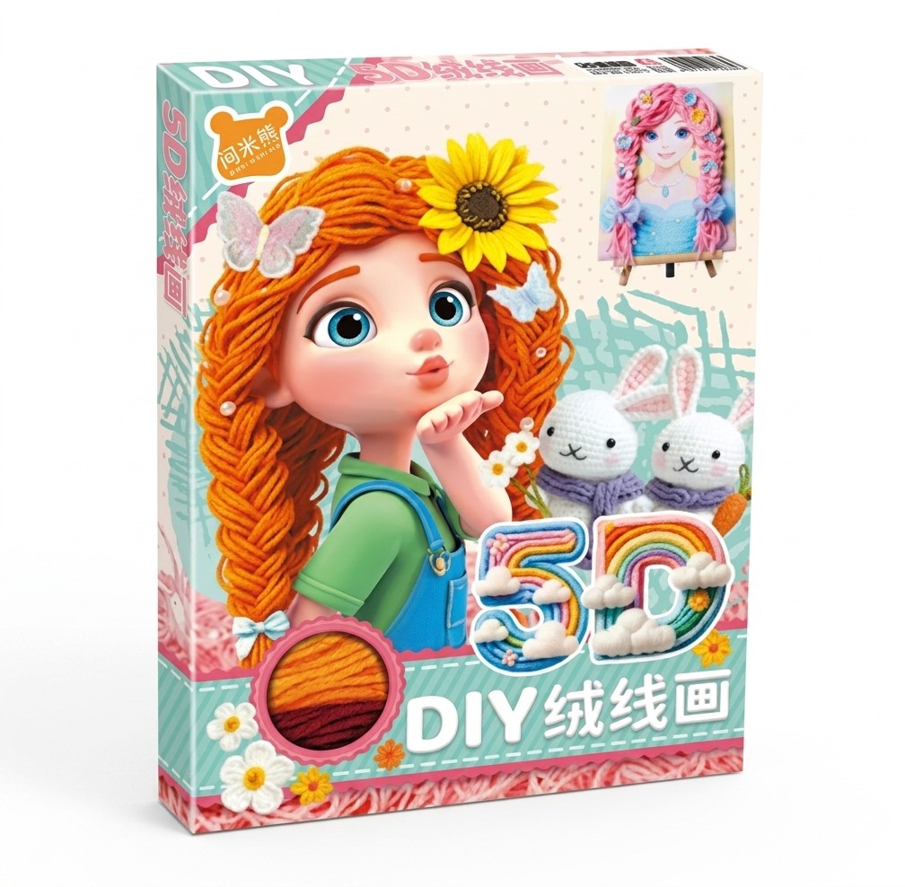 OIH Kit de Tableau en Fil de Laine 5D DIY – Image 1