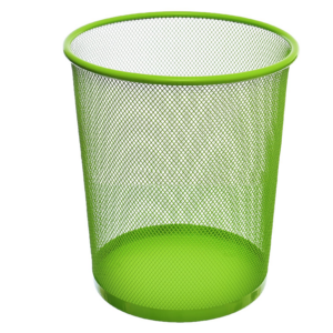 Corbeille à Papier Métal Verte