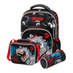 Sac à Dos Dinosaur + Lunchbox et Trousse - JasmineStar