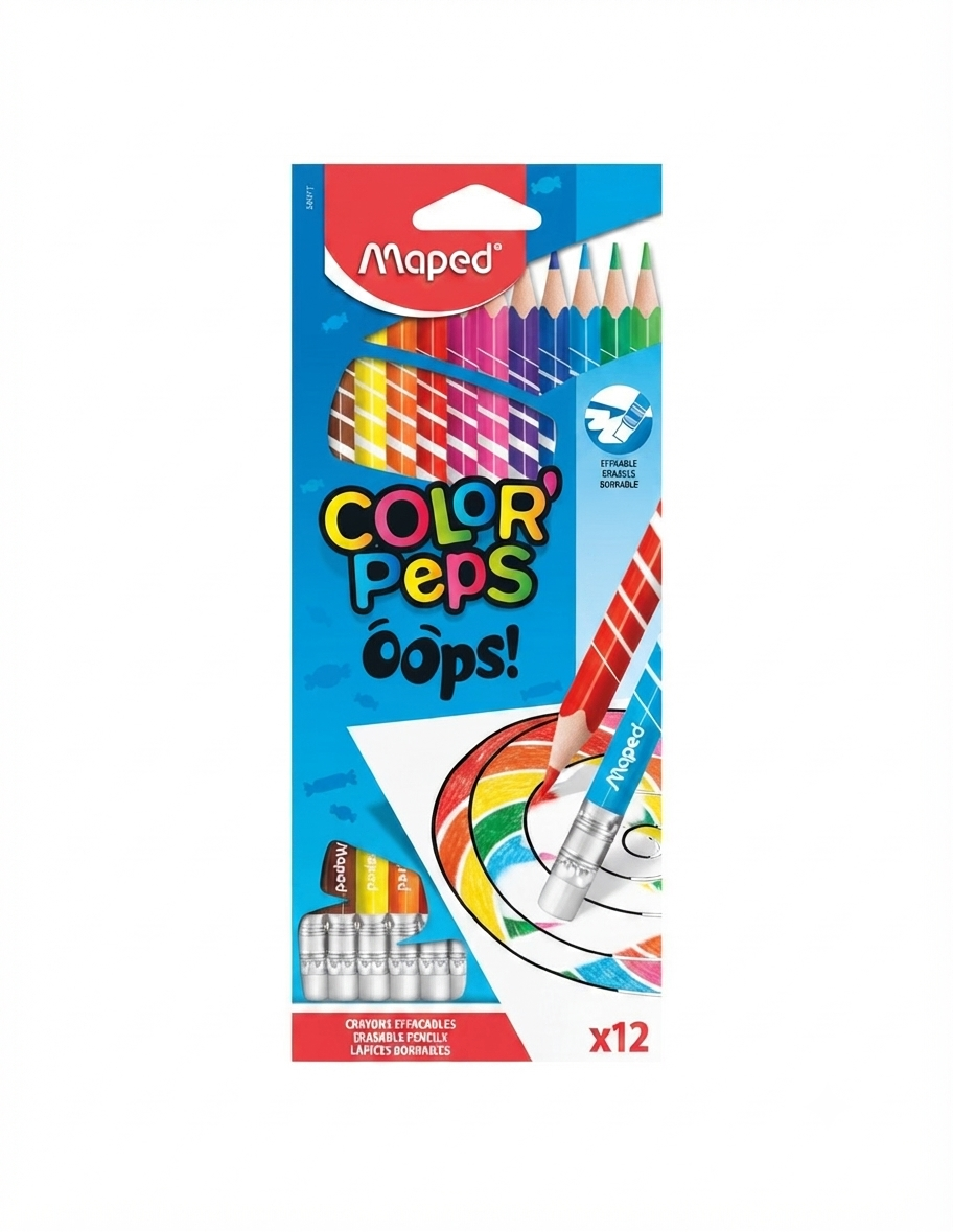 feutre Maped Crayons couleurs color'peps Oops effaçable - Boîte de 24 – Image 1