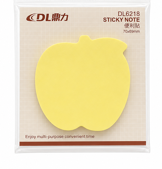 image_2026-08-28_133612341 Bloc de Notes Autocollantes Multicolores Forme Pomme – Format 76x76mm – Image 1