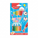 Maped Color'Peps Crayons de Couleur Jumbo Triangulaires - Set de 12