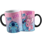 2 Mugs en céramique Disney Stitch et Angela