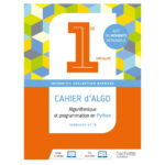 Barbazo algo 1ère - Cahier d'exercices - Ed. 2019