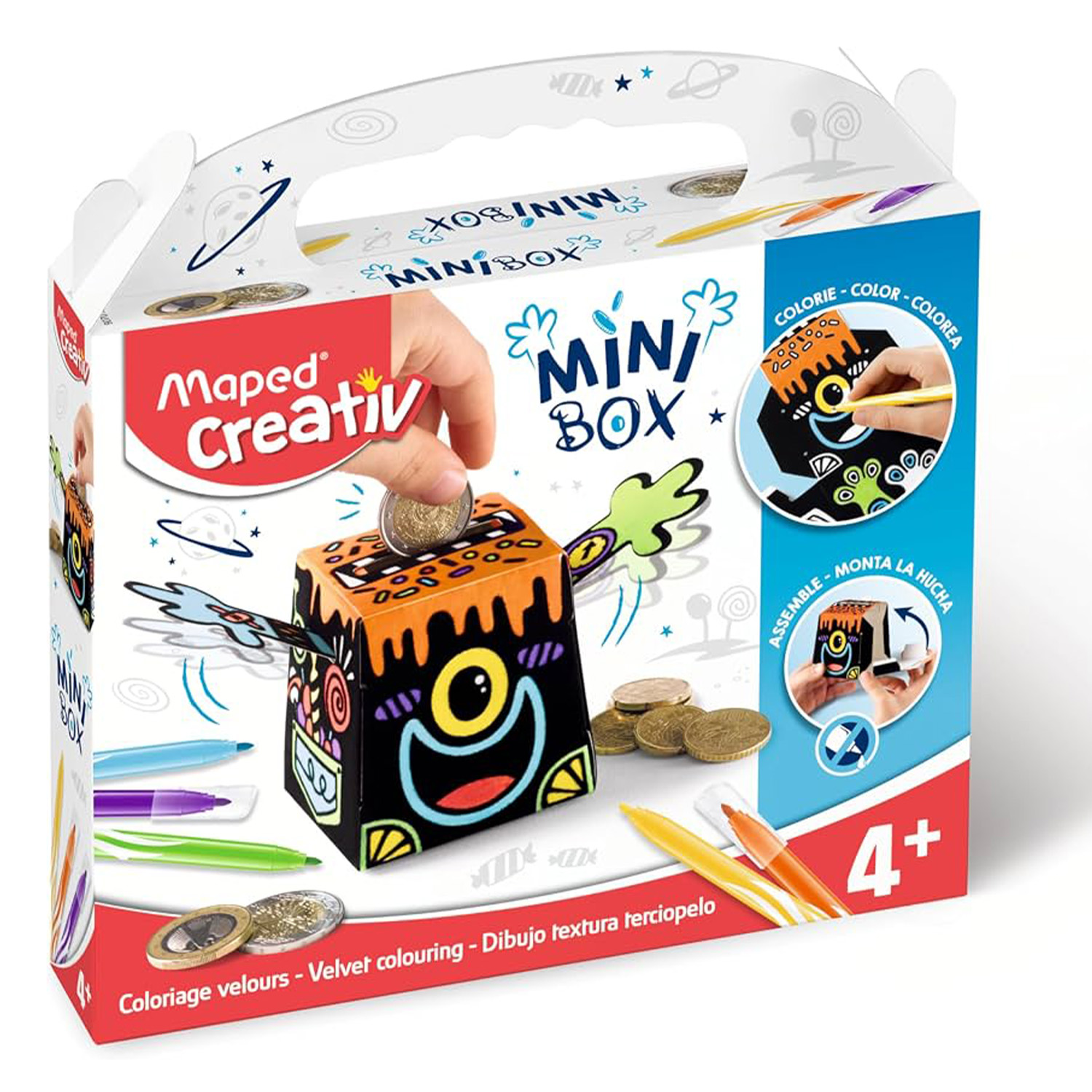 rter Mini Box Tirelire Coloriage Velours Maped Creativ – Image 1