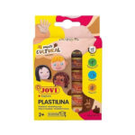 JOVI BLANDIVER - 3 pots de pâte à modeler - 110 g - jaune fluo, vert fluorescent, phosphorescent magenta
