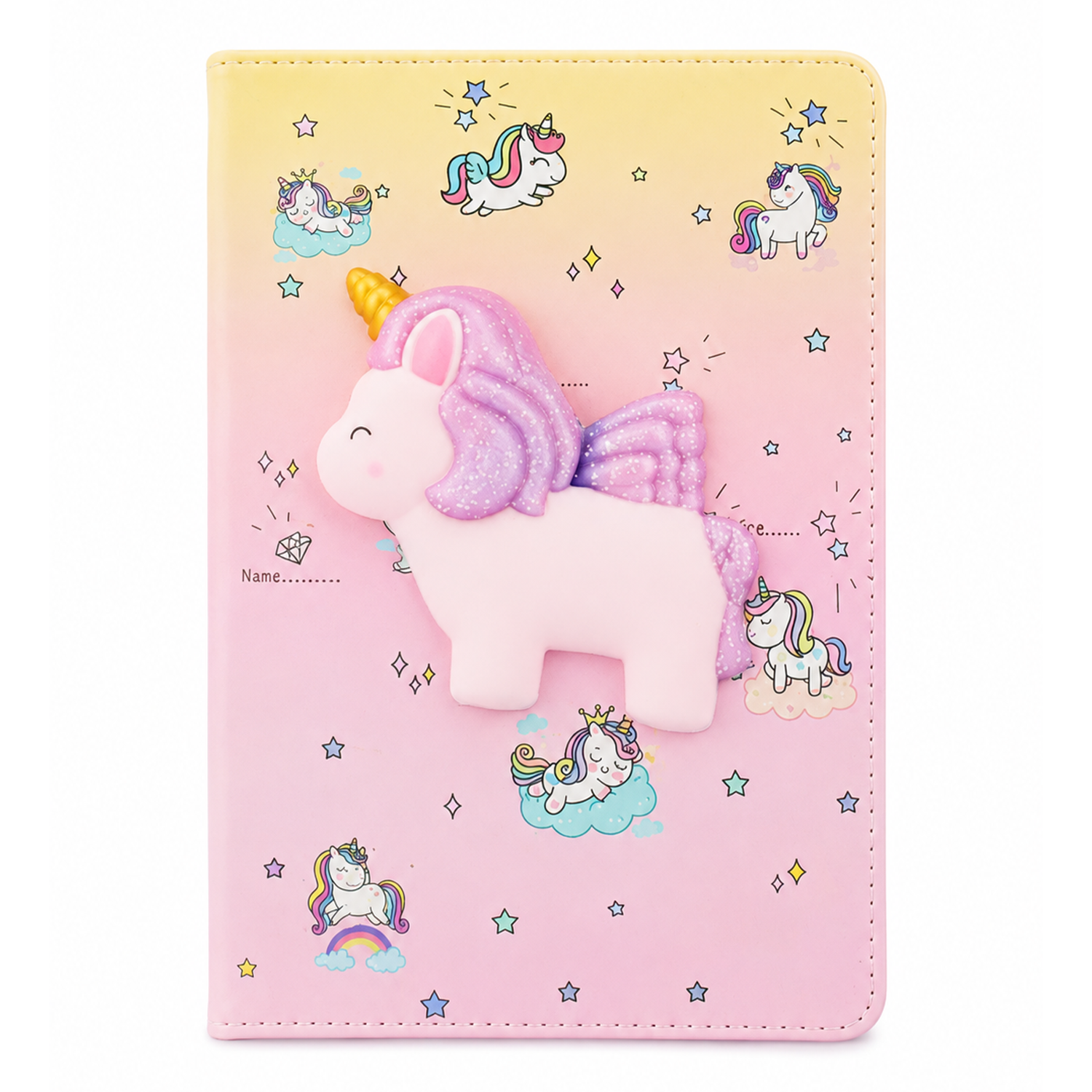 uni corn Bloc-Note Unicorn 3D – Image 1