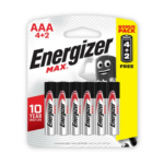 Lot de 6 piles AAA/LR03/1.5V