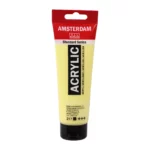 Peinture Acrylique en tube - Jaune citron clair - 217 - Amsterdam - 120ml