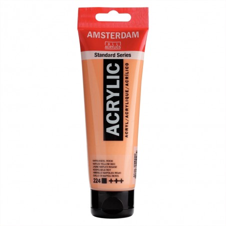224 Peinture Acrylique en tube - Jaune Naples Rouge - 224 - Amsterdam - 120ml – Image 1