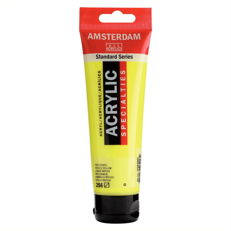 256 Peinture Acrylique en tube - Jaune Transp Moyen - 272 - Amsterdam - 120ml – Image 1