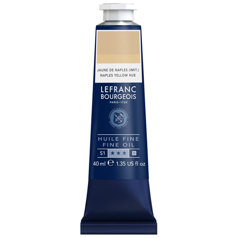 3013643017875 Peinture Acrylique en tube - Jaune de Naples - LEFRANC BOURGEOIS - 40ml – Image 1