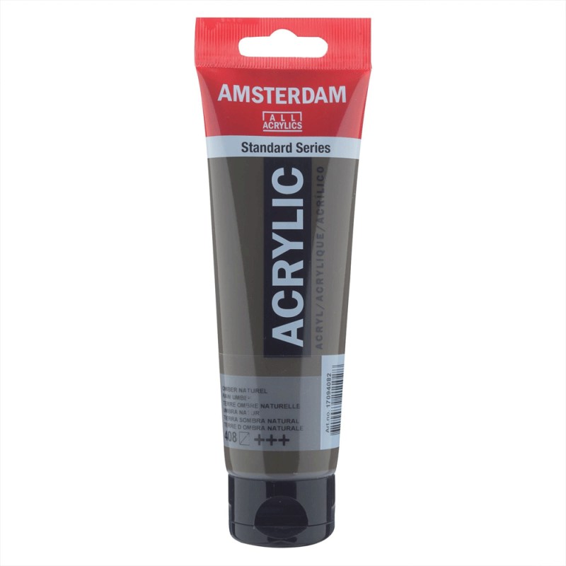 408 Peinture Acrylique en tube - Terre Ombre Naturel - 408 - Amsterdam - 120ml – Image 1