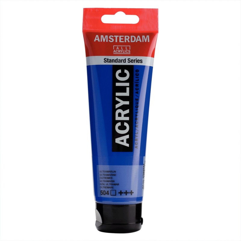 504 Peinture Acrylique en tube - Outremer - 504 - Amsterdam - 120ml – Image 1
