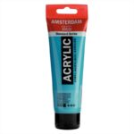 Peinture Acrylique en tube - Bleu Turqouise - 522- Amsterdam - 120ml