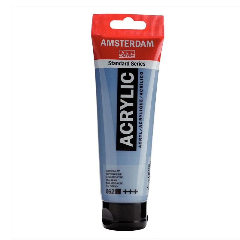 562 Peinture Acrylique en tube - Bleu Grisatre - 234 - Amsterdam - 120ml – Image 1